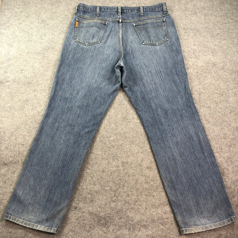 Cinch Mens Jeans 38X34 Blue Medium Wash Western Rodeo Label Relaxed Workwear
